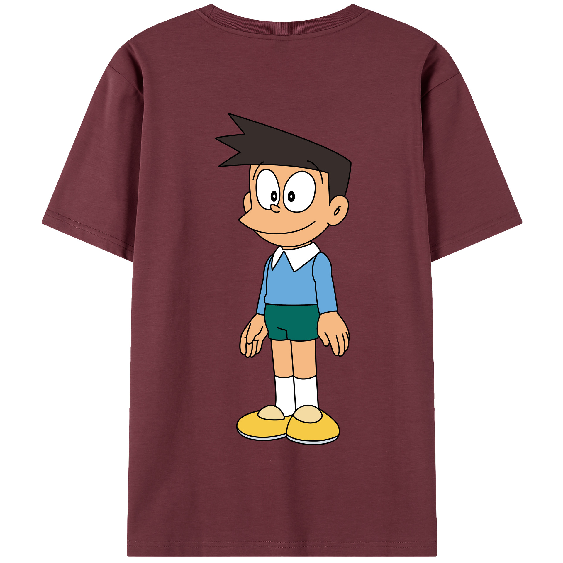 （画像用） ドラえもん 骨川 スネ夫 Doraemon Honekawa Suneo 綿100％半袖Tシャツ（背面プリント）